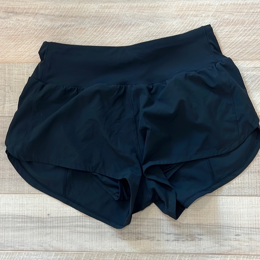 Black athletic shorts
